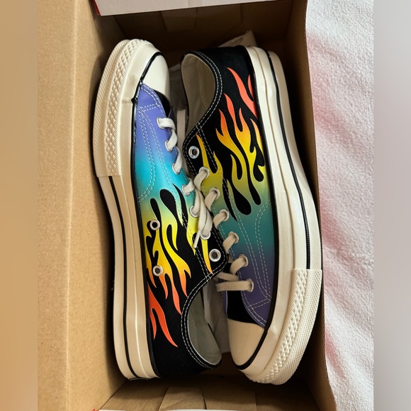 Converse Chuck 70 Multicolor Flame Sneakers size 10.5 - Picture 5 of 6